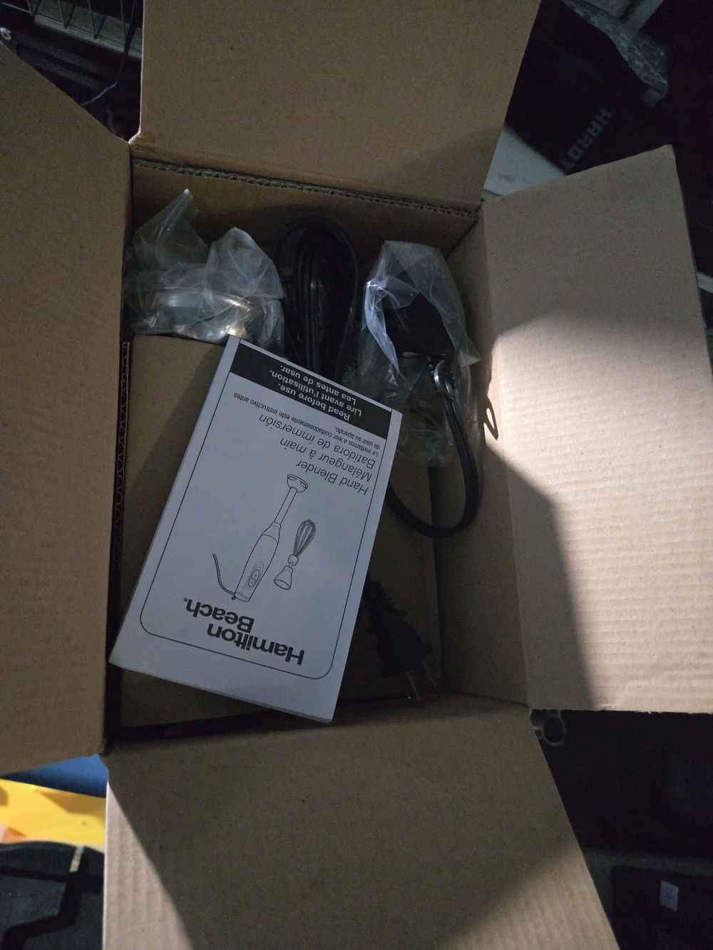 Hamilton Beach White & Black Hand Blender - 2-Speed Kitchen Multi-Tool